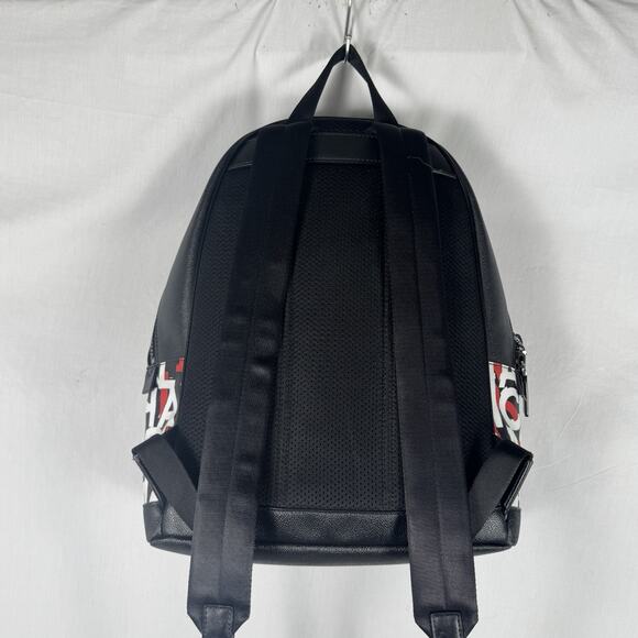 EUC Michael Kors Cooper Monogram Backpack Blk/Mandarin 37S0LCOB2B $498 - Picture 9 of 14